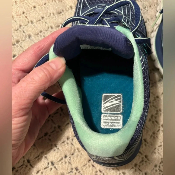 Brooks Glycerin 12 Navy Athletic Running Shoes 1201601B453 Women's US 8.5 B - Picture 8 of 11